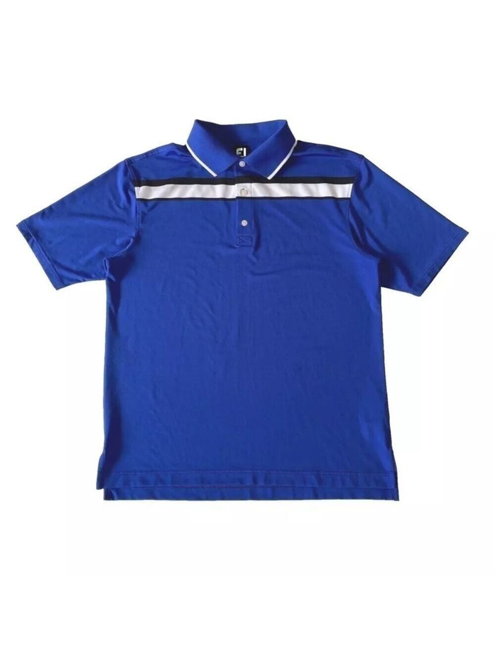 FootJoy FJ Golf Polo Shirt Mens XL Blue Short Sleeve EUC!